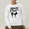 Muay Thai Boxing Martial Arts Fighter Men's Long Sleeve T-Shirt