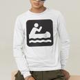 Outdoors Water Sports Canoe Canoeist Raglan Baseball Tee Men's Long Sleeve T-Shirt