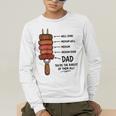 Steak BBQ Dad You'Re The Rarest Of Them All Fathers Day Raglan Baseball Tee Men's Long Sleeve T-Shirt