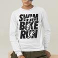 Swimming Cycling Running Triathlon Running Swimming Men's Long Sleeve T-Shirt Swimming Cycling Running Triathlon Running Swimming Men's Long Sleeve T-Shirt