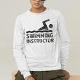 Swimming Instructor Lesson Swim Coach Men's Long Sleeve T-Shirt