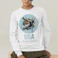 SWIMMING SPORT COMPETITIVE SWIM Raglan Baseball Tee Men's Long Sleeve T-Shirt SWIMMING SPORT COMPETITIVE SWIM Raglan Baseball Tee Men's Long Sleeve T-Shirt