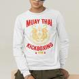 Tiger Muay Thai Kickboxing Gym MMA Training Men's Long Sleeve T-Shirt