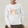 Vintage Drummer Drum Kit Men's Long Sleeve T-Shirt