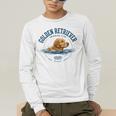 Women's Golden Retriever Swimming Men's Long Sleeve T-Shirt Women's Golden Retriever Swimming Men's Long Sleeve T-Shirt