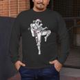 Astronaut Muay Thai Boxing Karate Kickboxing Martial Arts Men's Long Sleeve T-Shirt Astronaut Muay Thai Boxing Karate Kickboxing Martial Arts Men's Long Sleeve T-Shirt