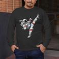 Astronaut Muay Thai Fighter Space Martial Arts Men Women Kid Men's Long Sleeve T-Shirt