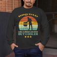 Bbq Dad Cooler Retro Barbecue Grill Fathers Day Daddy Papa Men's Long Sleeve T-Shirt