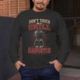 BBQ Dad Don't Touch My Grill Or My Daughter Men's Long Sleeve T-Shirt BBQ Dad Don't Touch My Grill Or My Daughter Men's Long Sleeve T-Shirt