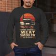 BBQ Dad Father Husband Meat Smoker Legend Men's Long Sleeve T-Shirt