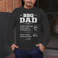 BBQ Dad Grilling Father Day Family Food Love Novelty Graphic Men's Long Sleeve T-Shirt