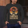 BBQ Dad Stand Back Dad Is Grilling Men's Long Sleeve T-Shirt