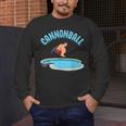 Cannonball Swimming Pool Fun Diving Diver Swimmer Cool Men's Long Sleeve T-Shirt