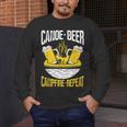 Canoe Beer Campfire Repeat Kayak Canoe Men's Long Sleeve T-Shirt