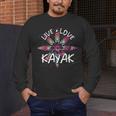 Canoe Boat Paddling Sport Kayaker Live Love Kayak Kayaking Men's Long Sleeve T-Shirt Canoe Boat Paddling Sport Kayaker Live Love Kayak Kayaking Men's Long Sleeve T-Shirt