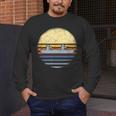 Canoe Canoeing Vintage Sunset Men's Long Sleeve T-Shirt