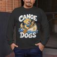Canoe Dogs Golden Retriever Paddling Graphic Men's Long Sleeve T-Shirt Canoe Dogs Golden Retriever Paddling Graphic Men's Long Sleeve T-Shirt