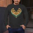 Canoe Heart Cute Minimalist Paddling Adventure Men's Long Sleeve T-Shirt