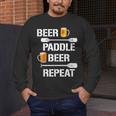 Canoe Kayak Tees Beer Paddle Repeat T-Shirt Men's Long Sleeve T-Shirt Canoe Kayak Tees Beer Paddle Repeat T-Shirt Men's Long Sleeve T-Shirt