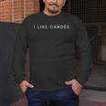 I Like Canoes Minimalist Statement Men's Long Sleeve T-Shirt I Like Canoes Minimalist Statement Men's Long Sleeve T-Shirt