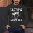 Cool Drummer Art Men Dad Drum Set Player Drum Kit Musician Men's Long Sleeve T-Shirt Cool Drummer Art Men Dad Drum Set Player Drum Kit Musician Men's Long Sleeve T-Shirt