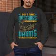 Drummer Drummer Drum Kit Men's Long Sleeve T-Shirt Drummer Drummer Drum Kit Men's Long Sleeve T-Shirt