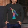 Drummer Drum Kit Tie Dye Hippie Drummer Men's Long Sleeve T-Shirt Drummer Drum Kit Tie Dye Hippie Drummer Men's Long Sleeve T-Shirt