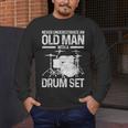 Drummer Drum Kit Vintage Drummer Men's Long Sleeve T-Shirt Drummer Drum Kit Vintage Drummer Men's Long Sleeve T-Shirt