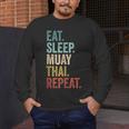 Eat Sleep Muay Thai Repeat Thai Boxing Men's Long Sleeve T-Shirt Eat Sleep Muay Thai Repeat Thai Boxing Men's Long Sleeve T-Shirt