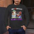 Even A Dad Can Still Be A Baby Girl BBQ Dad Cat Grilling Men's Long Sleeve T-Shirt