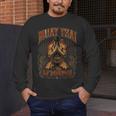 Faded Muay Thai Fighter Nak Muay Thailand Boxing Men's Long Sleeve T-Shirt Faded Muay Thai Fighter Nak Muay Thailand Boxing Men's Long Sleeve T-Shirt