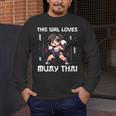 This Girl Loves Muay Thai Muay Thai Girls Kids Men's Long Sleeve T-Shirt This Girl Loves Muay Thai Muay Thai Girls Kids Men's Long Sleeve T-Shirt