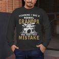 Grandpa Drummer Father's Day Drum Kit Men's Long Sleeve T-Shirt Grandpa Drummer Father's Day Drum Kit Men's Long Sleeve T-Shirt