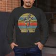 Great Muay Thai Kickboxing Martial Artist Thailand Men's Long Sleeve T-Shirt