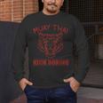 Great Muay Thai Tiger Kickboxing Martial Artist Men's Long Sleeve T-Shirt