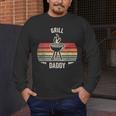 Grill Daddy BBQ Dad Retro Vintage Grilling Graphic Men's Long Sleeve T-Shirt Grill Daddy BBQ Dad Retro Vintage Grilling Graphic Men's Long Sleeve T-Shirt