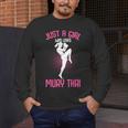 Just a Girl Who Loves Muay Thai Kids Girls Men's Long Sleeve T-Shirt Just a Girl Who Loves Muay Thai Kids Girls Men's Long Sleeve T-Shirt