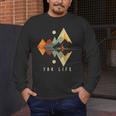 Kayak Vintage Retro Mountains Canoe Kayak Kayak Kayak Men's Long Sleeve T-Shirt