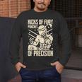 Kicks Of Fury Punches Of Precision Muay Thai Men's Long Sleeve T-Shirt Kicks Of Fury Punches Of Precision Muay Thai Men's Long Sleeve T-Shirt