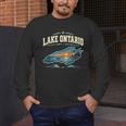 Lakes Lake Ontario Fishing Canoe Lighthouse Outdoor Men's Long Sleeve T-Shirt Lakes Lake Ontario Fishing Canoe Lighthouse Outdoor Men's Long Sleeve T-Shirt