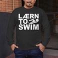 Learn To Swim Swimming Graphic Men's Long Sleeve T-Shirt Learn To Swim Swimming Graphic Men's Long Sleeve T-Shirt