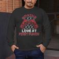Love At First Punch Professional Boxer Muay Thai Boxing Men's Long Sleeve T-Shirt