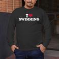I Love Swimming Men's Long Sleeve T-Shirt