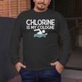 Men Swimming Saying Swimmer Men's Long Sleeve T-Shirt