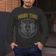 Muay Thai Art Twin Tigers Muay Thai Fighter MMA Martial Arts Men's Long Sleeve T-Shirt Muay Thai Art Twin Tigers Muay Thai Fighter MMA Martial Arts Men's Long Sleeve T-Shirt