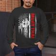 Muay Thai Boxing US American Flag Men's Long Sleeve T-Shirt Muay Thai Boxing US American Flag Men's Long Sleeve T-Shirt