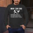 Muay Thai Dad Definition Muay Thai Father Men's Long Sleeve T-Shirt Muay Thai Dad Definition Muay Thai Father Men's Long Sleeve T-Shirt
