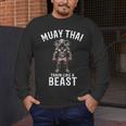 Muay Thai Elephant Kickboxing And Elephant Thai Men's Long Sleeve T-Shirt