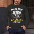 Muay Thai Elephant Martial Arts Thai Boxing Coach Lover Men's Long Sleeve T-Shirt Muay Thai Elephant Martial Arts Thai Boxing Coach Lover Men's Long Sleeve T-Shirt