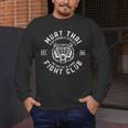 Muay Thai Fight Club Tiger Kick Boxing Shirt Men's Long Sleeve T-Shirt Muay Thai Fight Club Tiger Kick Boxing Shirt Men's Long Sleeve T-Shirt